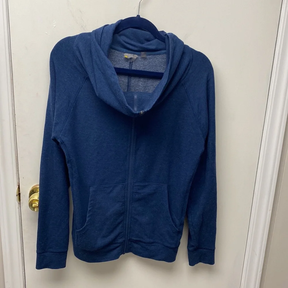 Zella Blue Full Zip Sweatshirt Jacket Size Medium